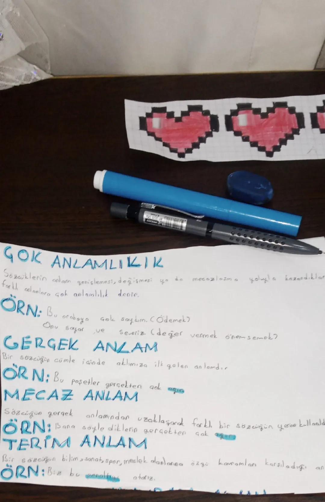 # GOK ANLAMLIKIK
Sözcüklerin anlam genişlemesi, değişmesi yo to mecazlaşma yoluyla kazandıklar
foell calanlara çok anlamlılık donte.
ORN: Bu