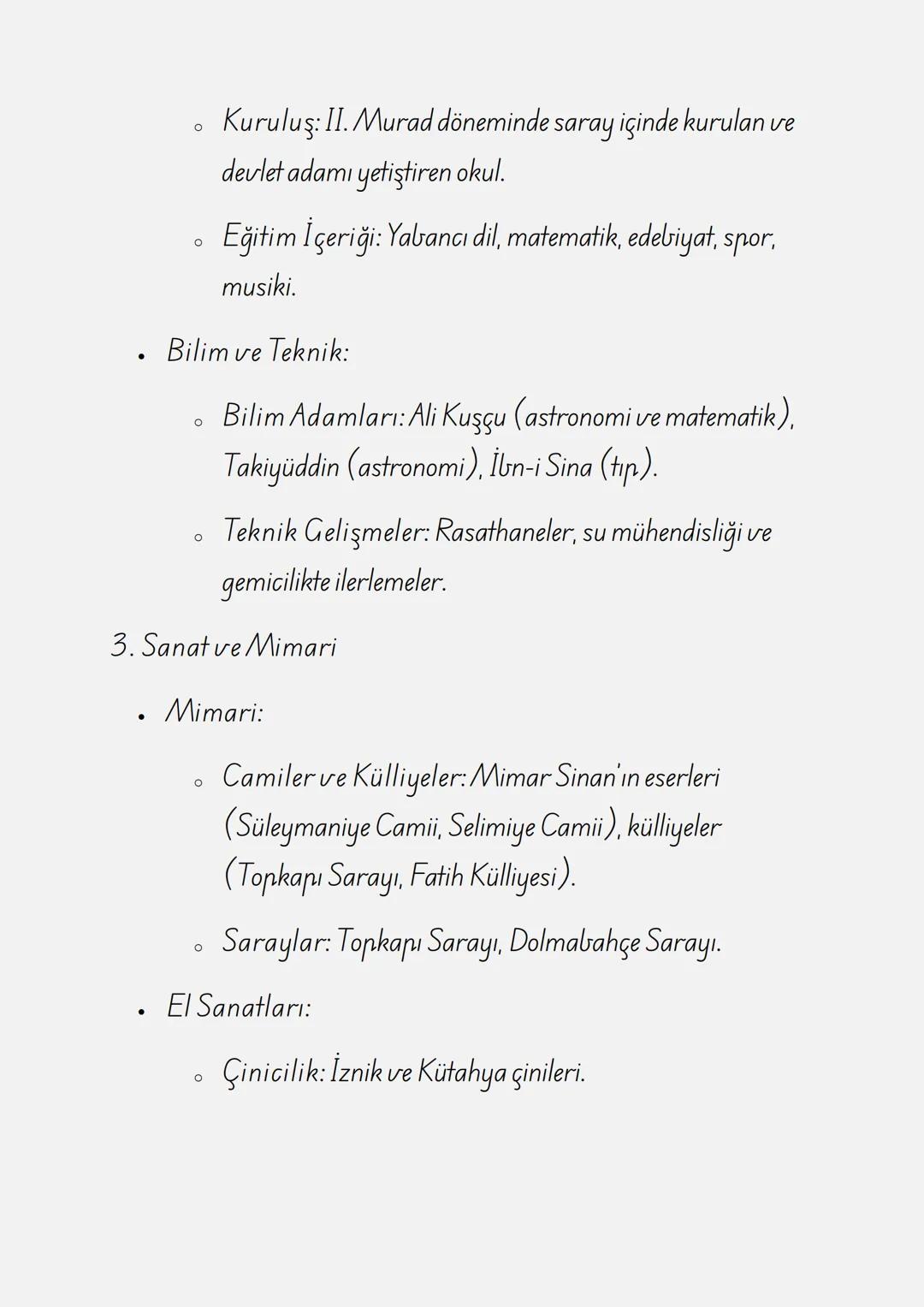 ÇALIŞMA KAĞIDI: OSMANLI
KÜLTÜR VE MEDENİYETİ
1. Genel Özellikler
•
Osmanlı Kültürü: Çeşitli etnik grupların, dinlerin ve
kültürlerin bir ara