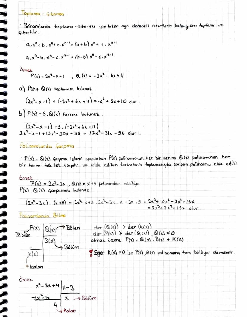 MATEMATIK
3. UNITE Polinom
P(x) = 90x²+an-1x ? + .... + aix + 20
→ ifadesine tek değişkenli reel katsayılı bir polinom (çok terimli) denir.
