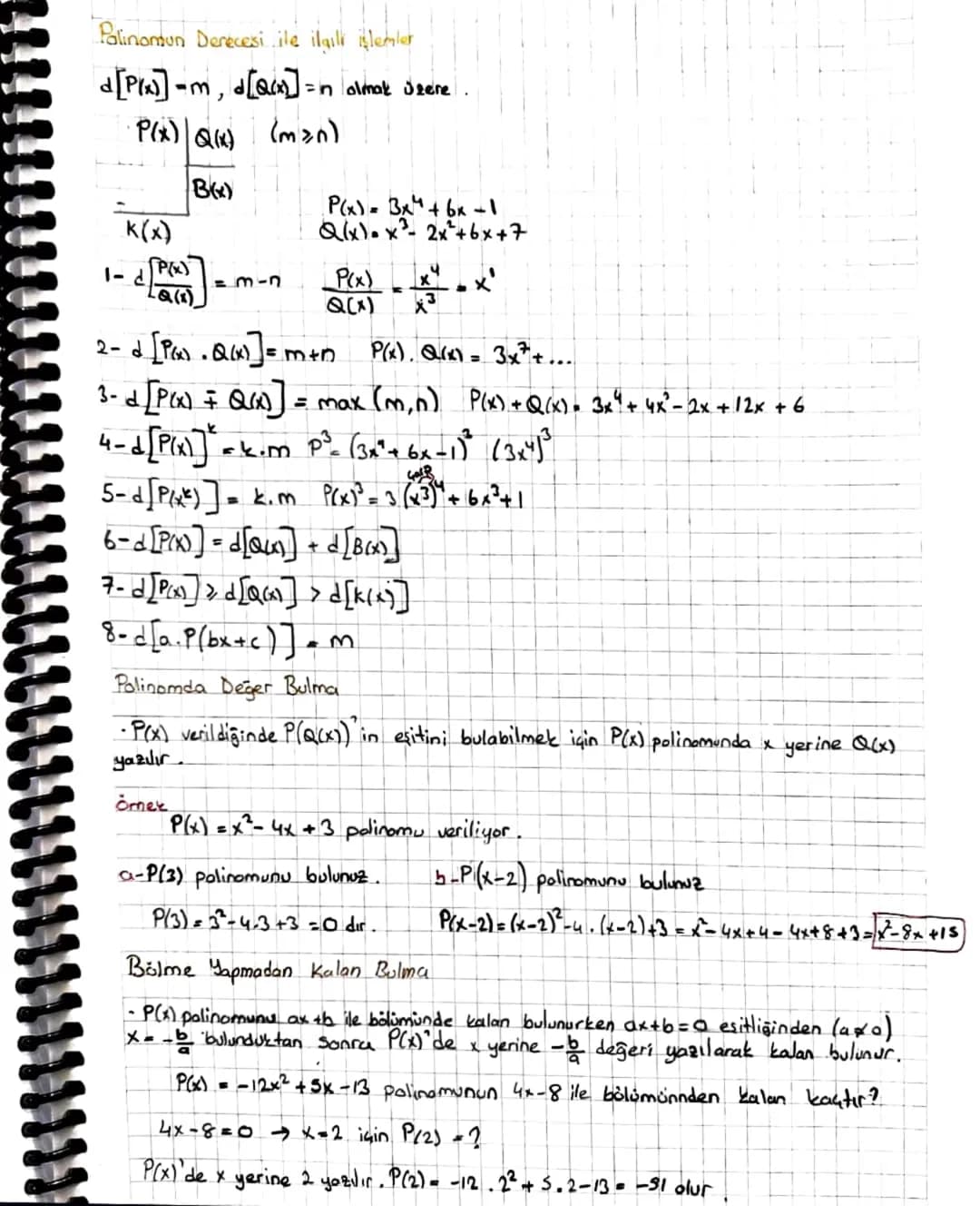 MATEMATIK
3. UNITE Polinom
P(x) = 90x²+an-1x ? + .... + aix + 20
→ ifadesine tek değişkenli reel katsayılı bir polinom (çok terimli) denir.
