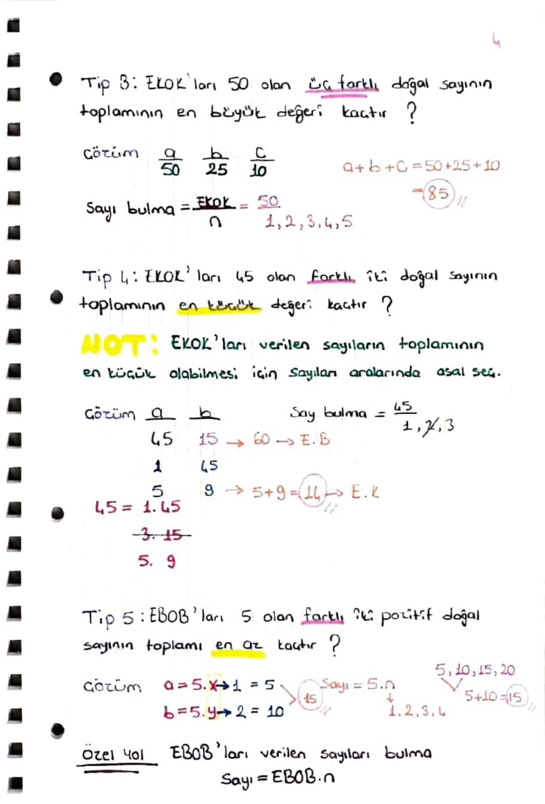•
=
EBOB-EKOK =

EBOB: En büyük ortak bölen demektir.

1
Örnek:

10
20 50 2
1,2,5,10
LEBOB
10 25 2
5 25 5
1 5 5
1

EBOB (20,50) = 2.5
=(10)〃