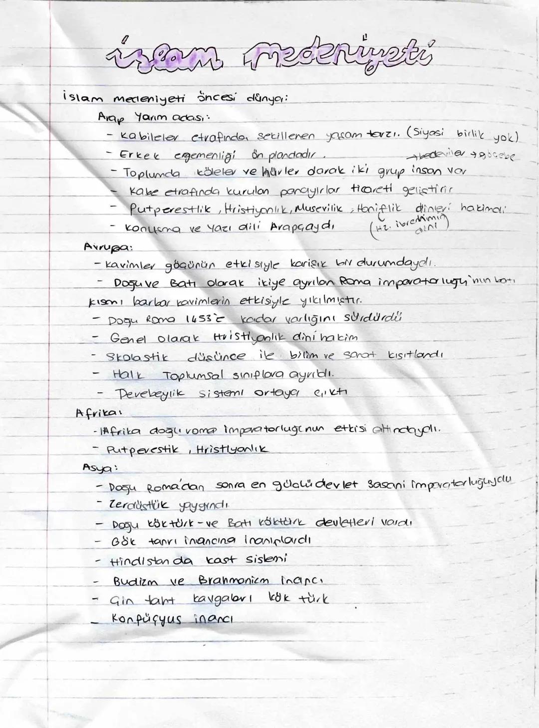 islam Mestriyeli
islam medeniyeti
öncesi
dünya:
Arap Yarım adasi:
-
kabileler etrafinda, sekillenen yaşam tarzı. (Siyasi birlik yok).
- Erke