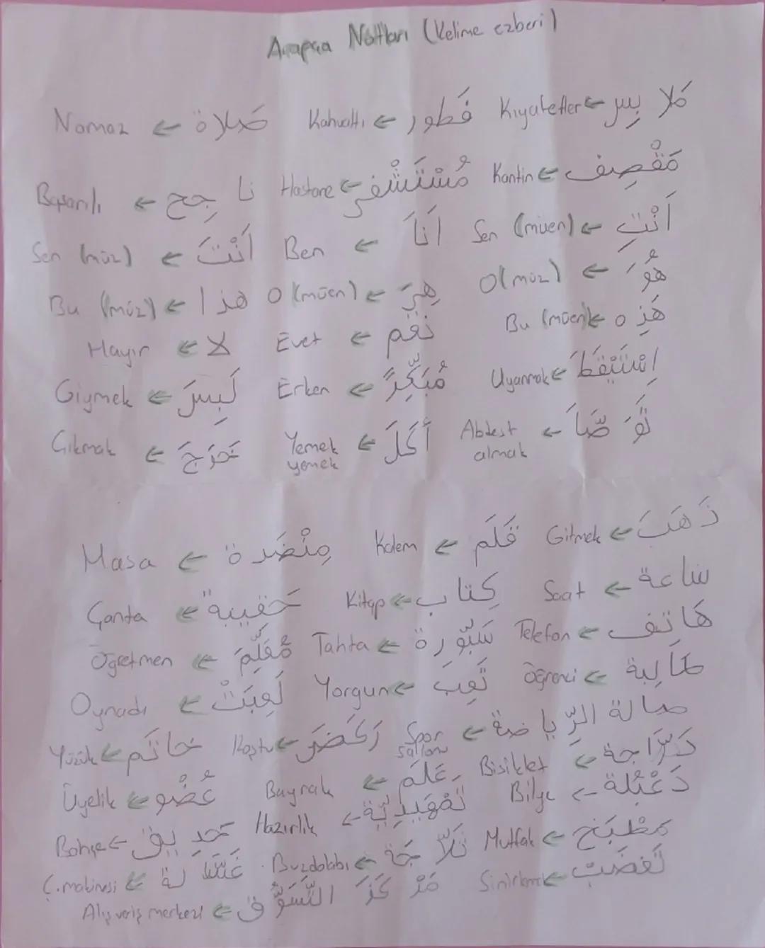 --- OCR Start ---
Arapça Notlan
Sayekar!
Saather : كم الساعة )seatlean? |
Say
Okunudu
Acapcou
1
واحد
1
2
اثنان
۲
3
ثلاثة
۳
أربعة
٤
5
خَمْسَة