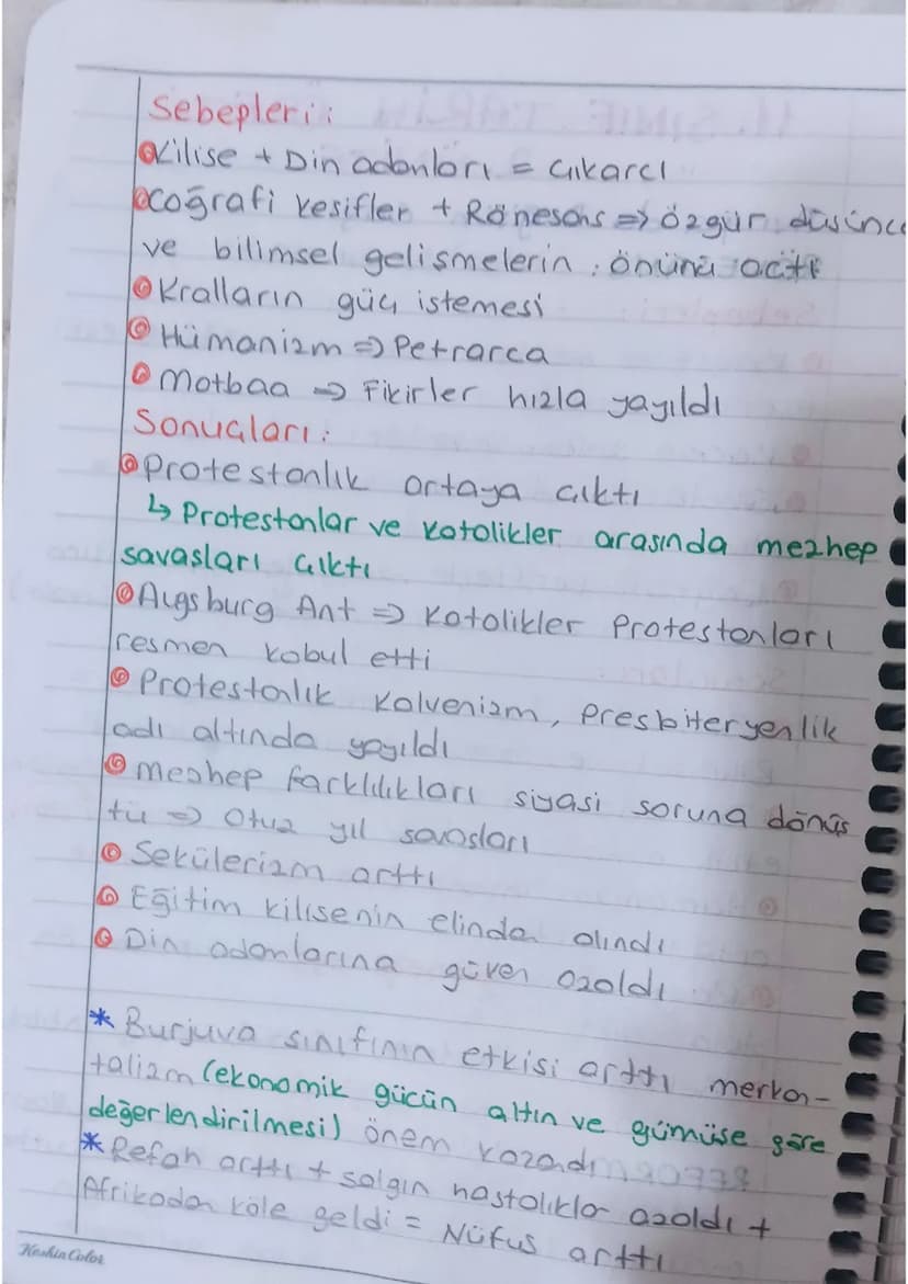 11. SINIF TARİH ÖZET
2. ÜNİTE
Avrupa'da Değişim çağı,
RÖNESANS: italya'da başladı
Sebepleri:
• Kağıt ve matbaa kullanımı arttı = eski
eserle