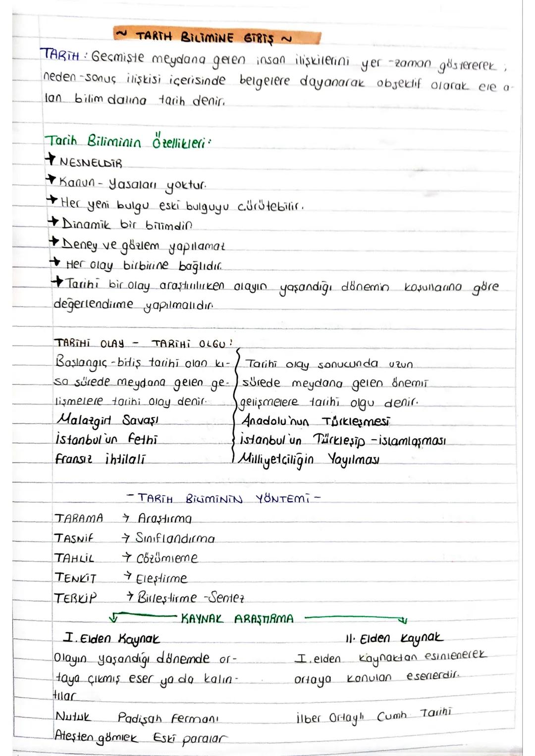 TARTH BILIMINE GTRIS ~
TARTH: Geçmişte meydana gelen insan ilişkilerini yer -zaman göstererek ;
neden-sonuç ilişkisi içerisinde belgelere da