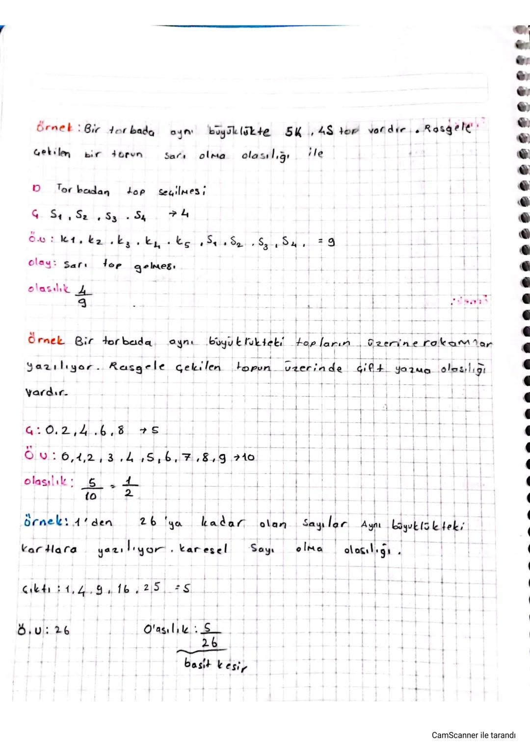 Olasılık
*Deney: Bir olayın Sonucunun
ne
olacağını görmek için yapılan işleme denir
*Gikti: Bir deneyde elde
edilecek
Sonuçlara denir
Kolası