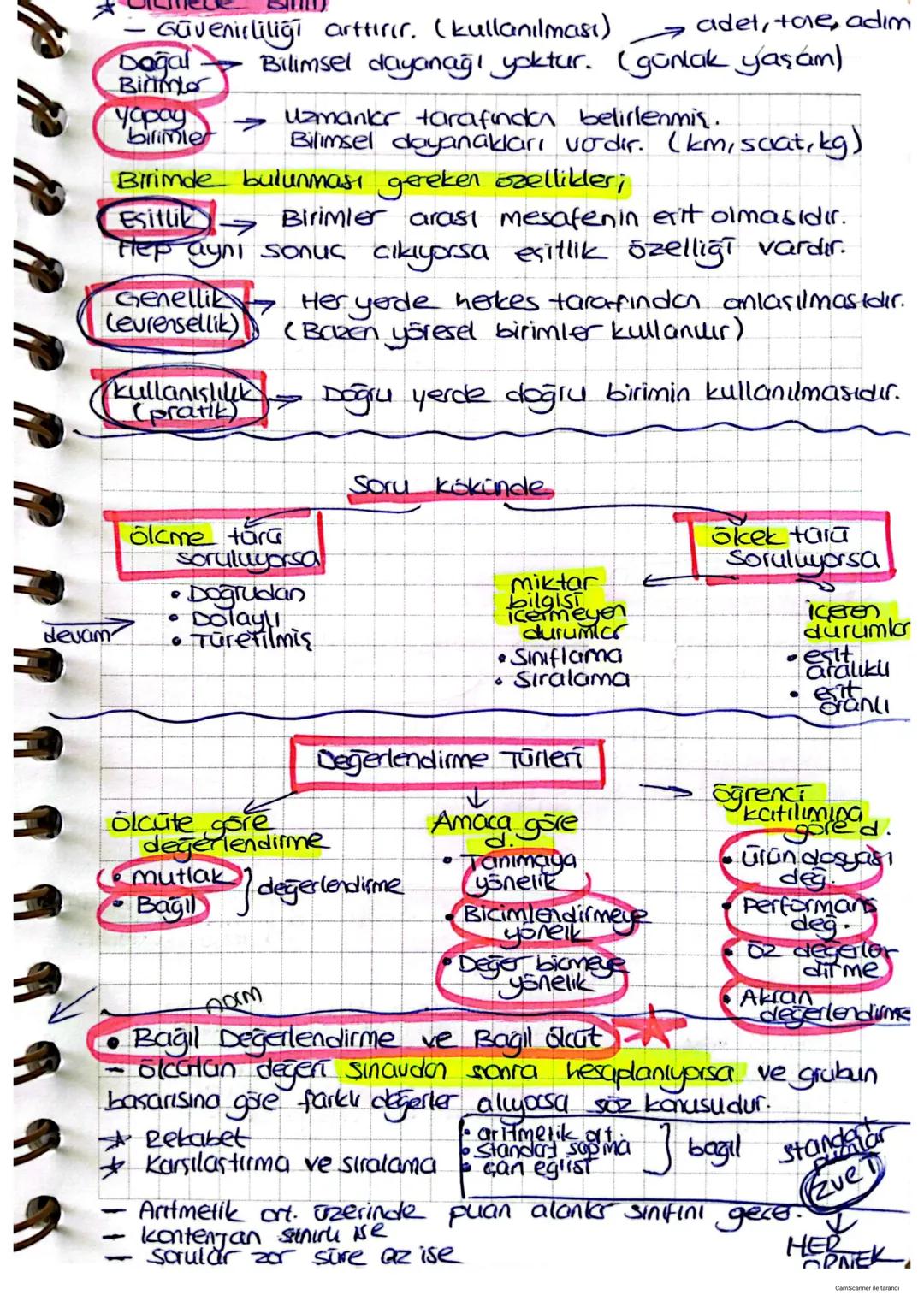 Bir özelliğe sayı veya sembol verme
OLCME VE DEĞERLENDİRME
Sistem
işlemidir.
karşılıklı etkileşim olusturan Ogelerin
anlamlı bir bütün olust