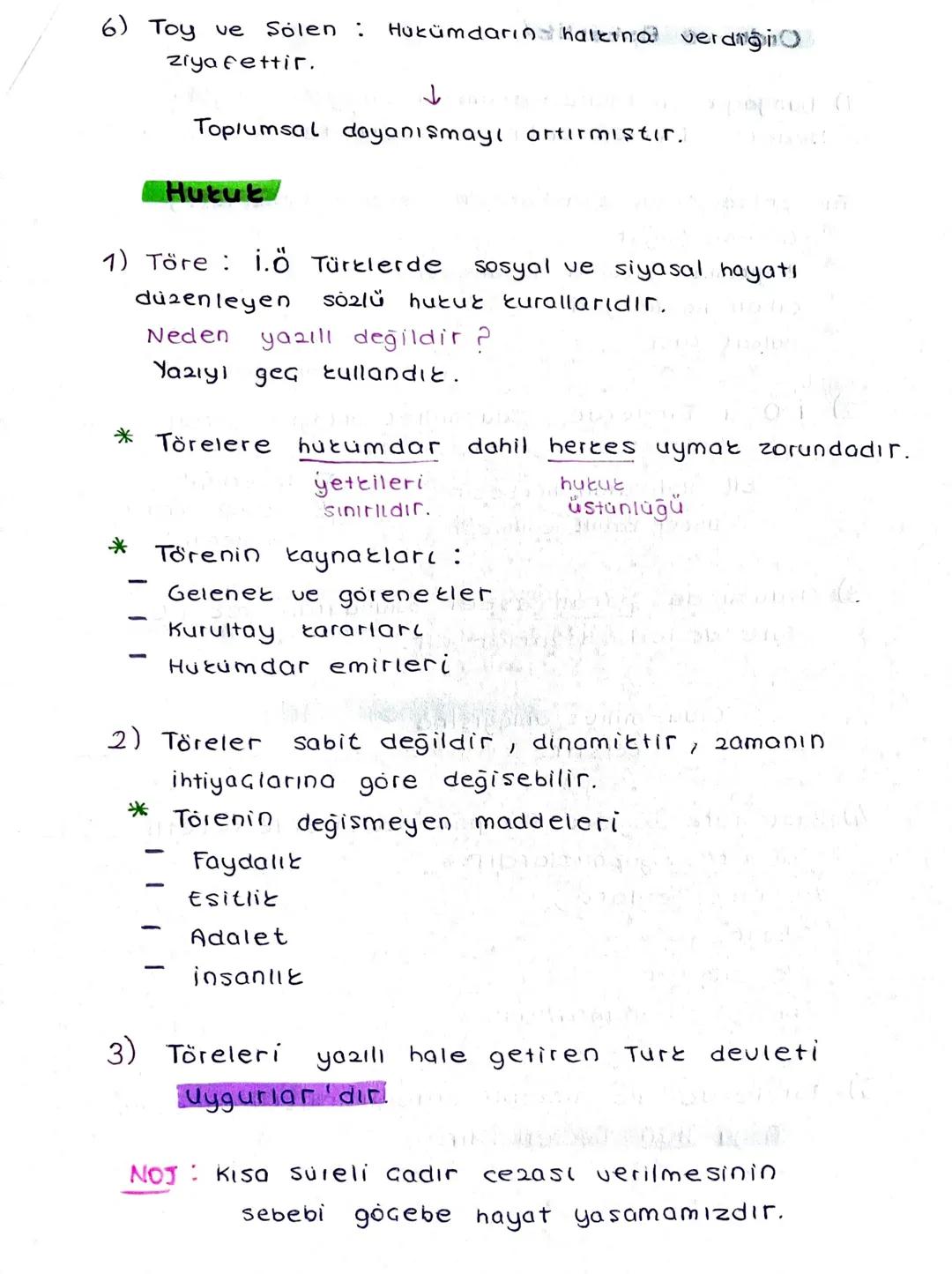# İslamiyet Öncesi Türklerde
Kültür ve Uygarlik

A) Devlet Yönetimi

① Deuletin olus Sıralaması
Oğus - Urug - Boy - Bodun - il

② Yönetim Se