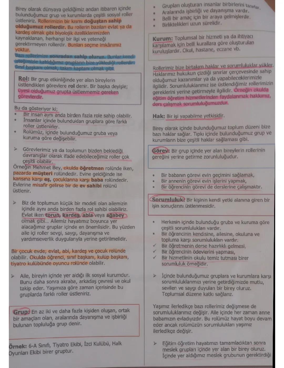 6.sınıf sosyal bilgiler 