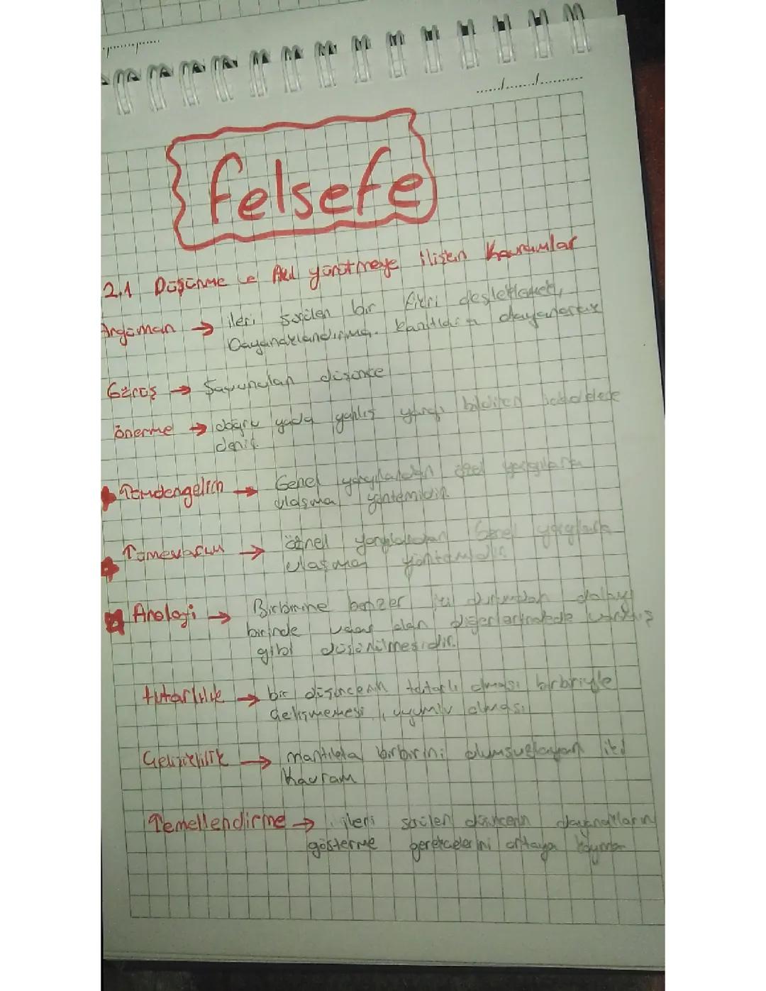 Felsefe 10 sınıf 1 dönem 2 yazılı 