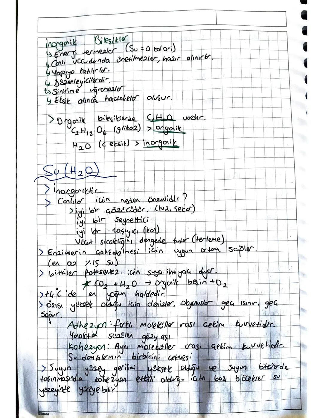 inorganik bileşikler