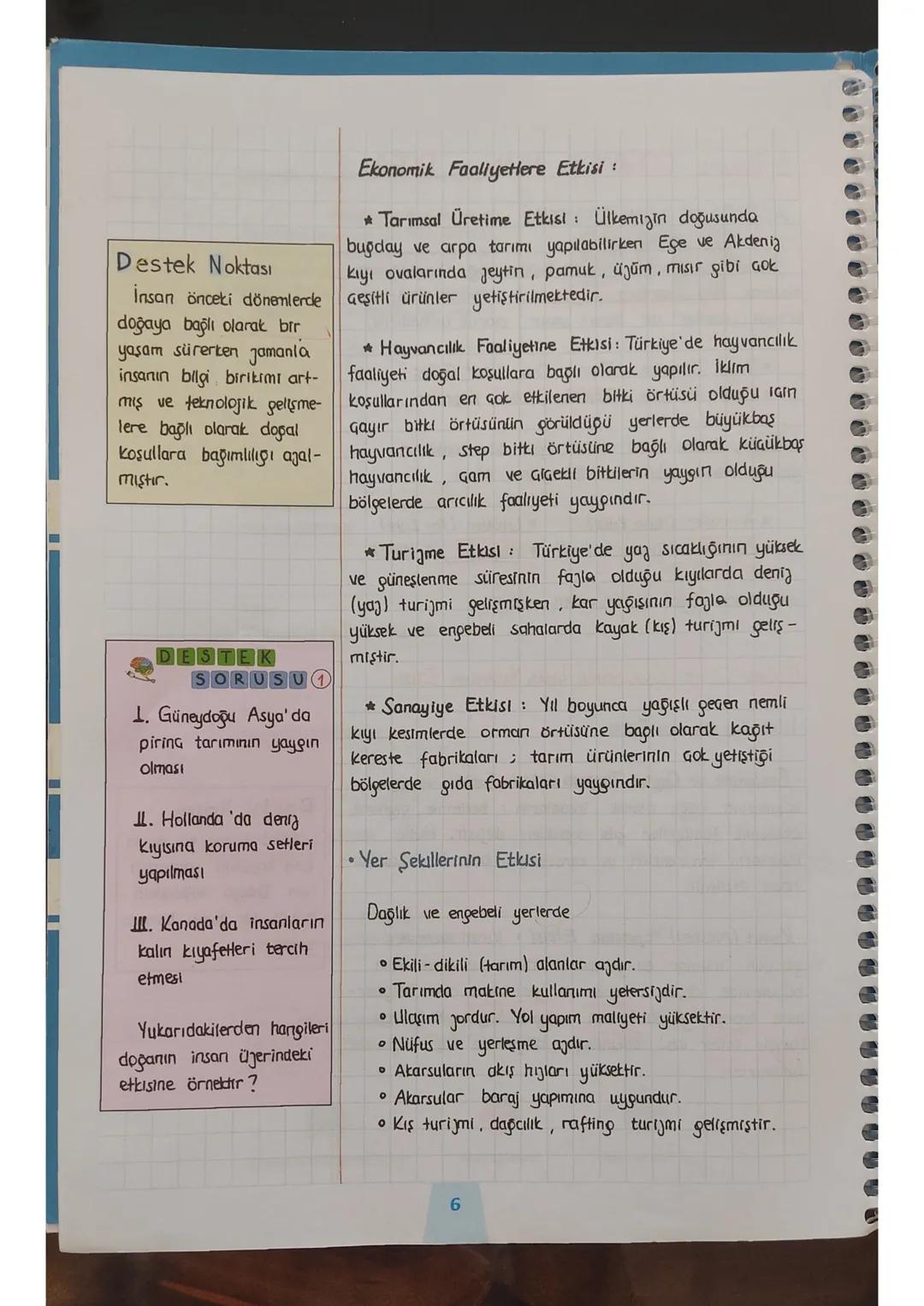 1. BÖLÜM COĞRAFYA İNSAN VE DOĞA
A. DOĞA VE İNSAN ETKİLEŞİMİ
İnsanın oluşumuna katkıda bulunmadığı, kendiliğinden
oluşmuş tüm unsurlara doğal