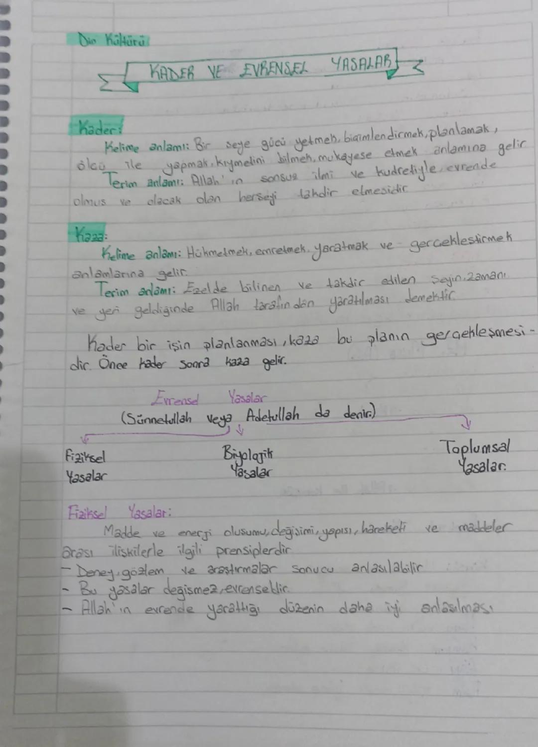 Din kültürü 1. Ünite 