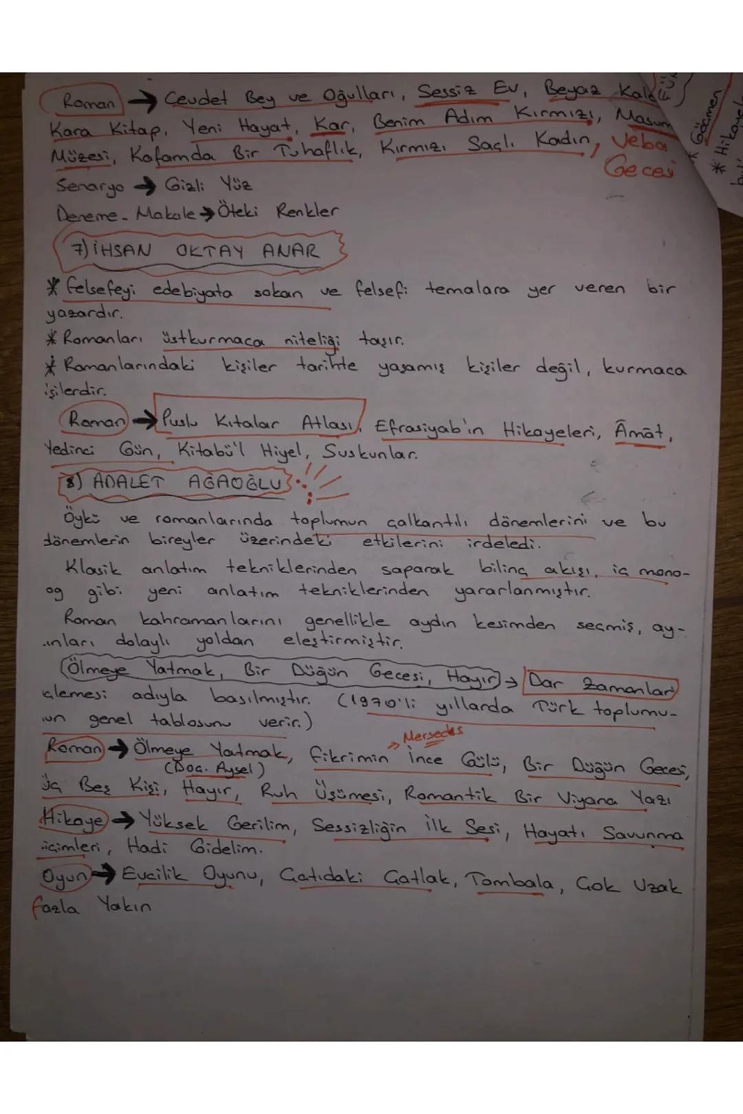 MODERNIZMI
ESAS ALAN ESERLER
alegorik anlatıma
önem verilmiştir.
Bu dönem eserlerinde
*Bireyin bunalımları, toplumla catisıraları anlatılmış