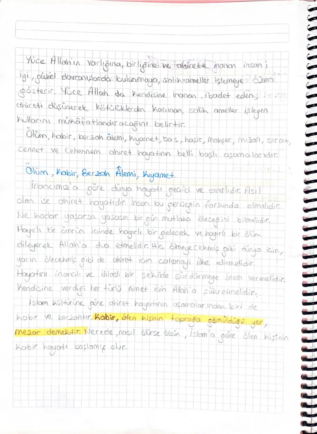 Din Notlar
1 Varolusun Ve Hayatın Amacı
"Ben cinleri ve insanları ancak bana kulluk etsinler diye
yarattım. Bu ayetlere göre insanın yaratıl