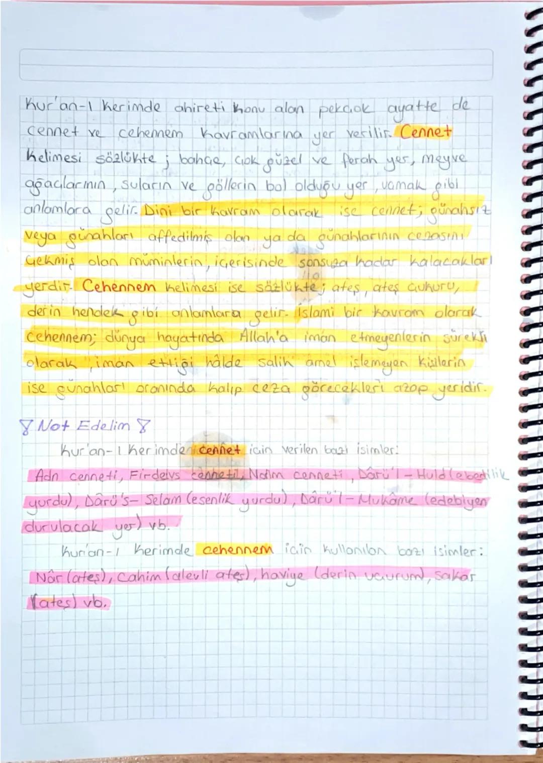 Din Notlar
1 Varolusun Ve Hayatın Amacı
"Ben cinleri ve insanları ancak bana kulluk etsinler diye
yarattım. Bu ayetlere göre insanın yaratıl