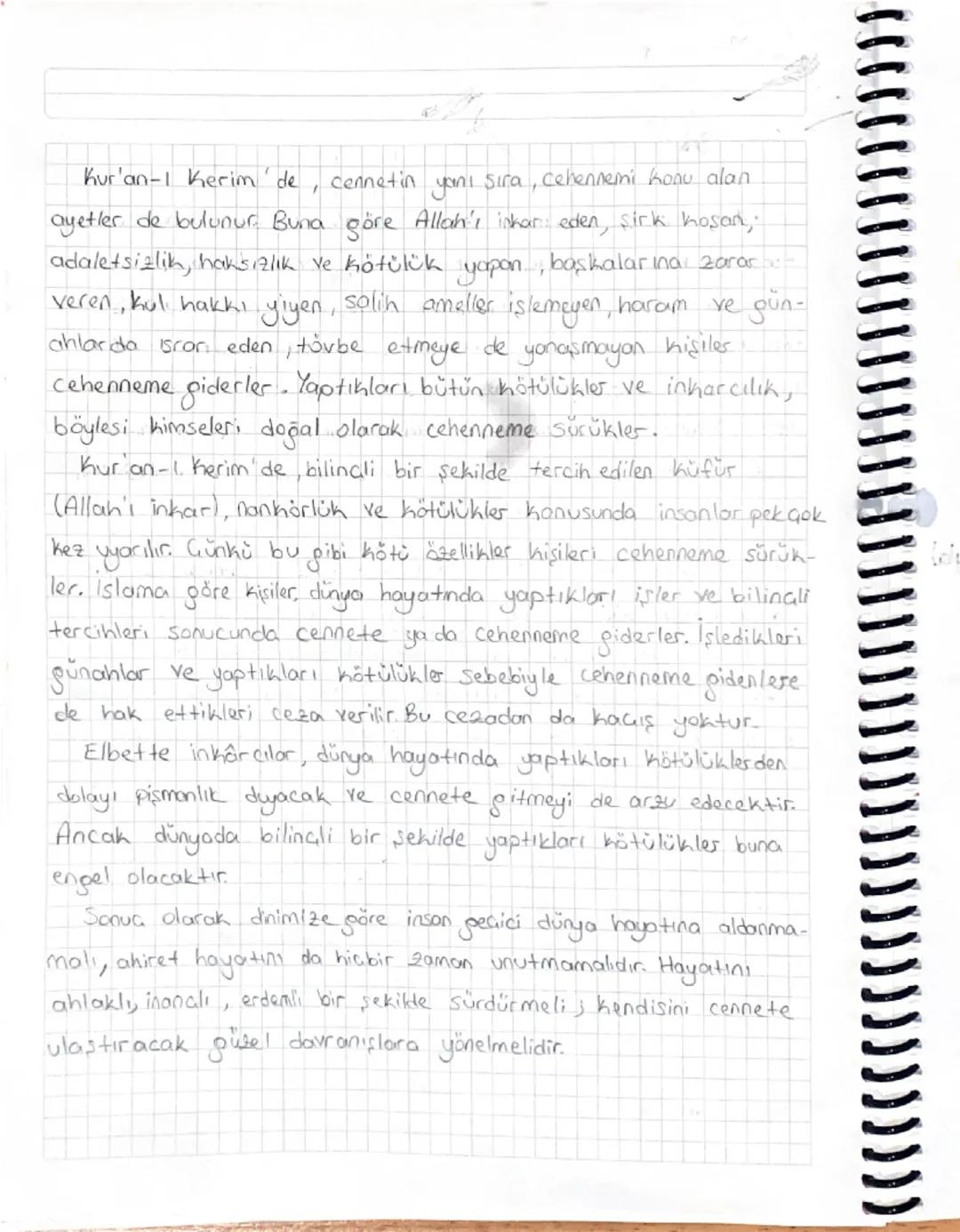 Din Notlar
1 Varolusun Ve Hayatın Amacı
"Ben cinleri ve insanları ancak bana kulluk etsinler diye
yarattım. Bu ayetlere göre insanın yaratıl