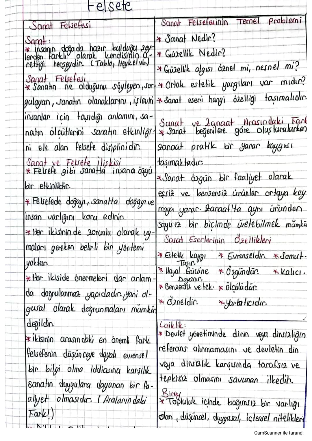 Felsete
Sanat Felsefesi
Sanat:
Sanat Felsefesinin Temel Problemi
*Sanat Nedir?
terden Karkley olam kendisinin - * Güzellik Nedir?
doğa da ha