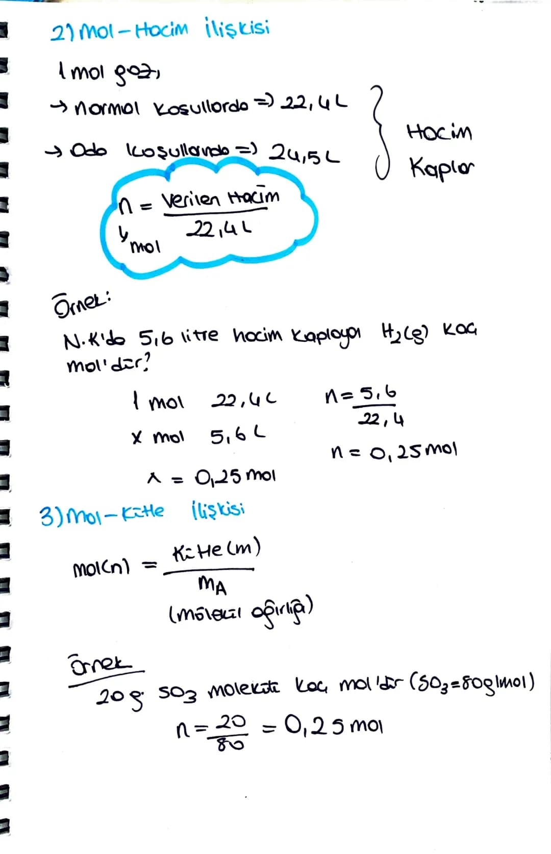 MOL KAVRAMI
1 mol = 6,02× 1023
Amol miktor belirtir.
MOL HESAPLAMALARI
1. Mol-Tonecik ilişkisi
1 mol atom
1 mol molekul
6,02 x 10 23 tonedir