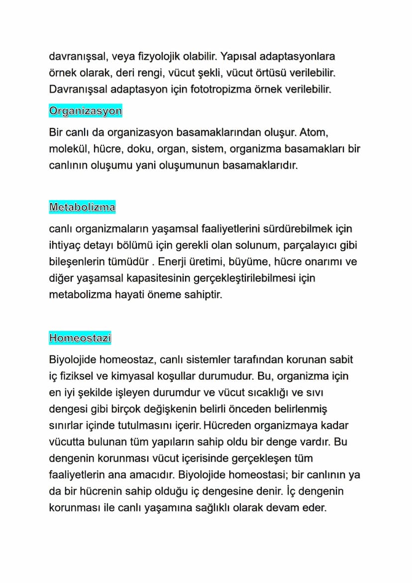 Biyoloji ve Canlıların Ortak Özellikleri
Biyoloji Nedir ?
Biyoloji, yaşam ve canlı organizmaların incelenmesi hakkında
çalışmaların gerçekle