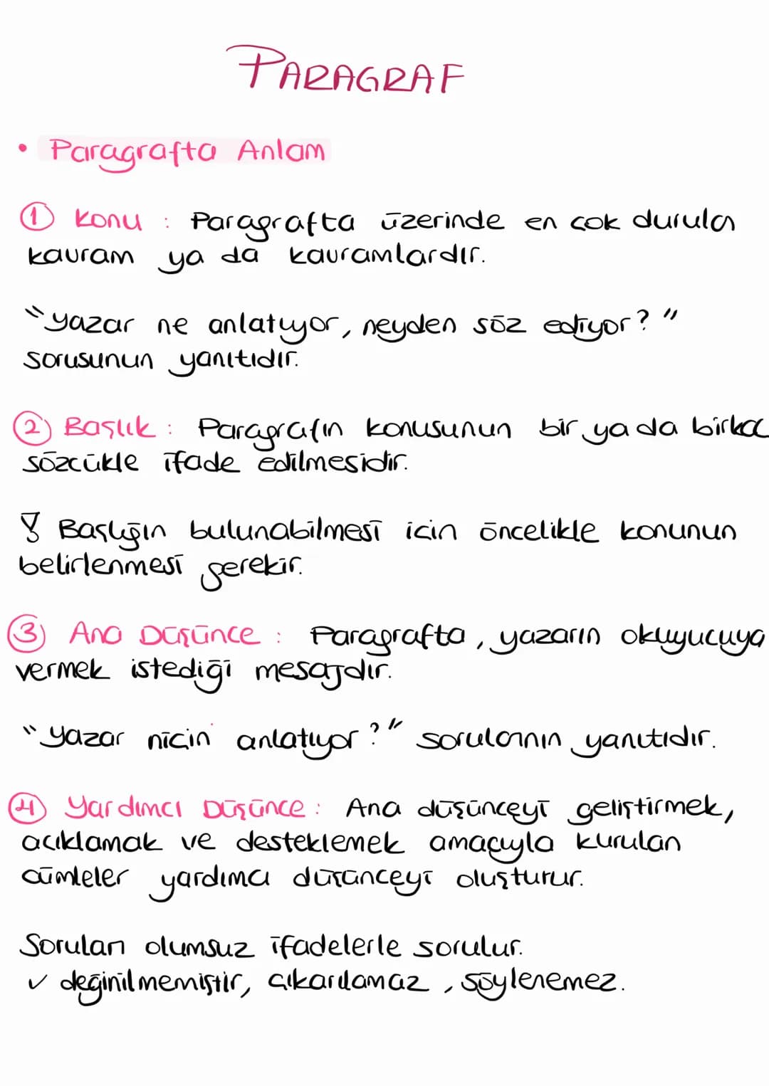 PARAGRAF
Paragrafta Anlam
Konu: Paragrafta üzerinde en çok durular
da kauramlardır.
kauram
་
ya
yazar ne anlatıyor, neyden söz ediyor?"
Soru