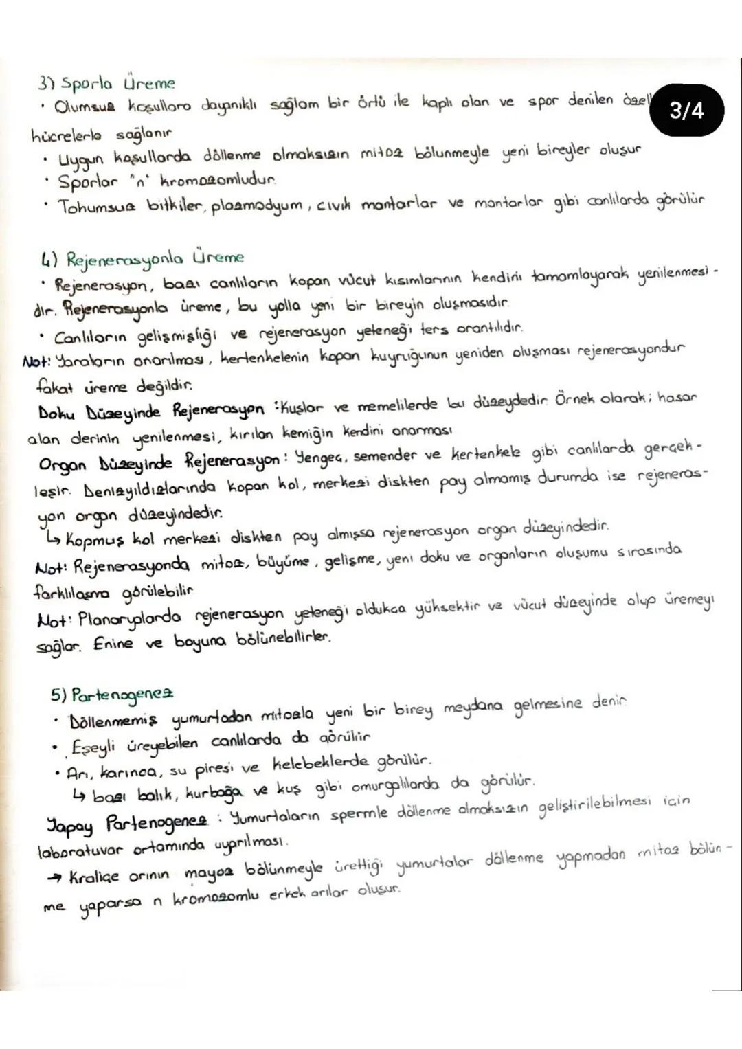 Eşeysiz Üreme
* Bir canlının başka bir canlıya ihtiyaç duymaksızın, tek başına genetik
benzer olan yavrular meydana getirdiği üreme çeşididi