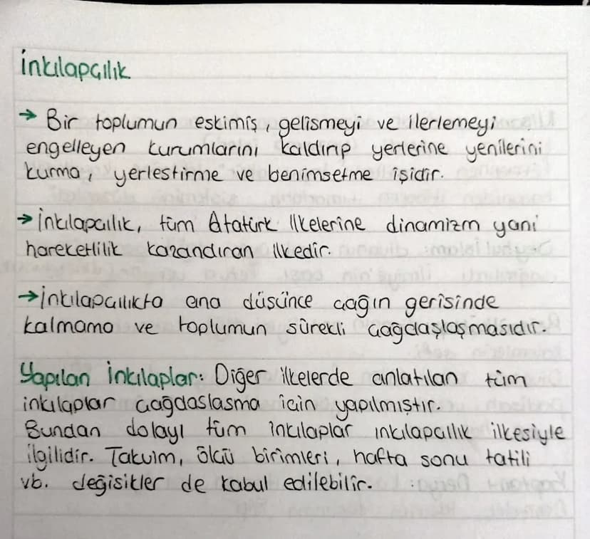 ATATÜRK İLKELERİ
Atatürk tarafından ortaya konan, temelini Atatürkçü
düsünce sisteminin oluşturduğu tam bağımsızlığı ve
Gagdas lasmayı amaçl