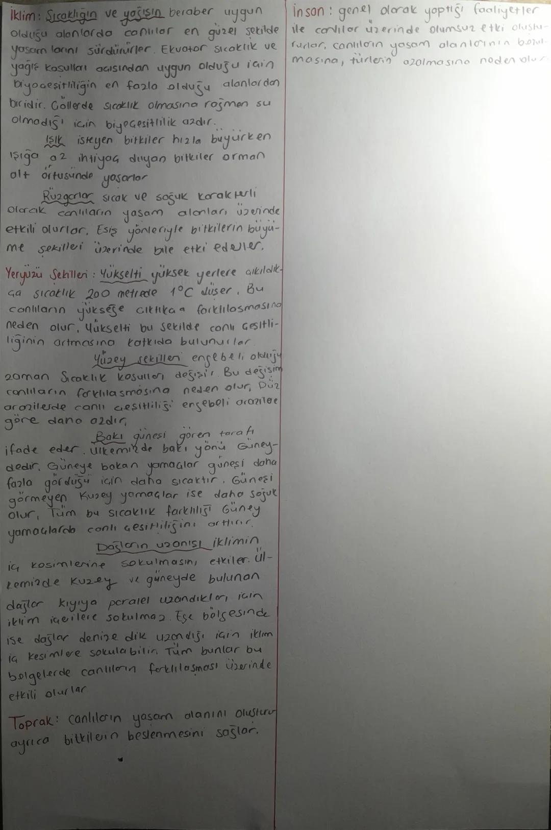 Biyoçeşitlilik
Biyom: Benzer bitki ve hayvan topluluklarını barındıran
yaşam
Ortamlarına denir
yaşadığı Canlı küredir.
Biyosfer: Cantilann L