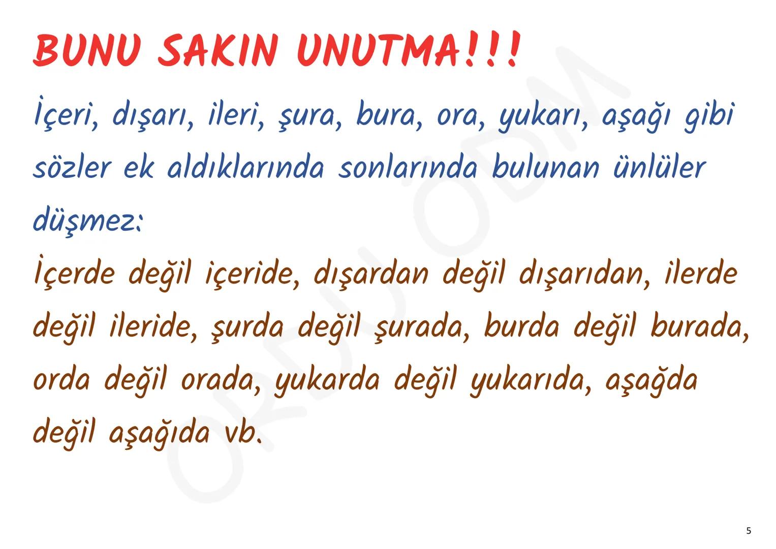 YKS-TÜRKÇE
SES BİLGİSİ
ORDU DM
ORDU ÖDM 1. Ünsüz Yumuşaması (Değişmesi)
P, ç, t, k ünsüzlerinden
biriyle biten sözcük ünlüyle
başlayan bir e
