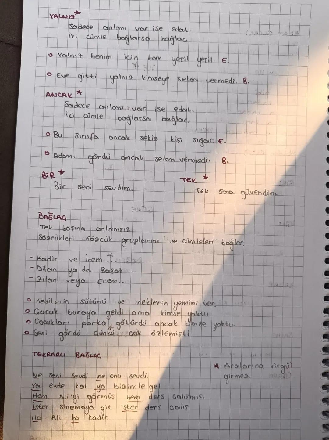 Tek
EDAT CILGEG)
başına
anlamsız, başka bir soaciage eklenip anlon
kazanın
Cümleden
çıkarılınca
anlon
bozulur.
Araba ile
geldi
ILE *
Seni gö