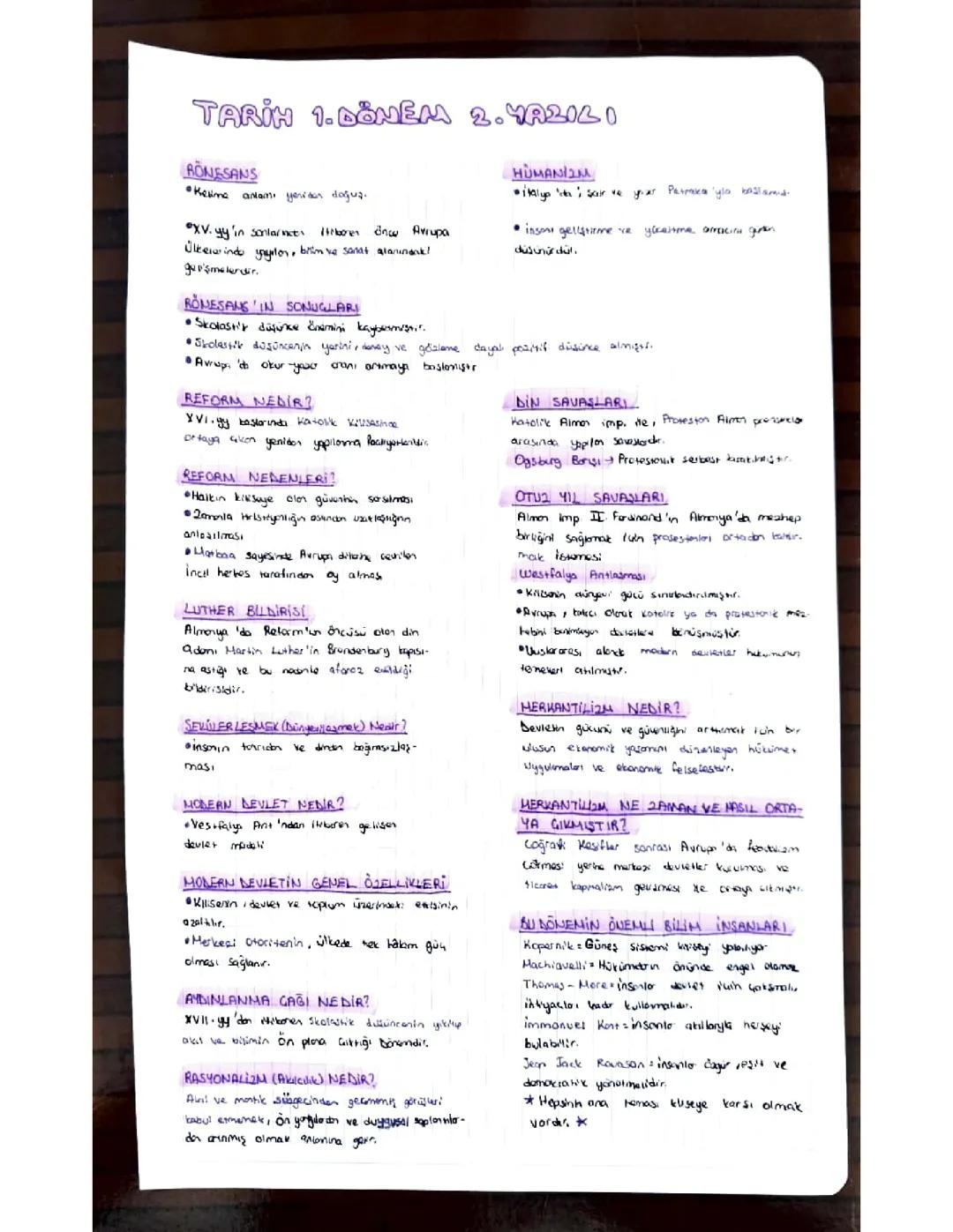 1. Dönem 2. Yazili kağıdı 