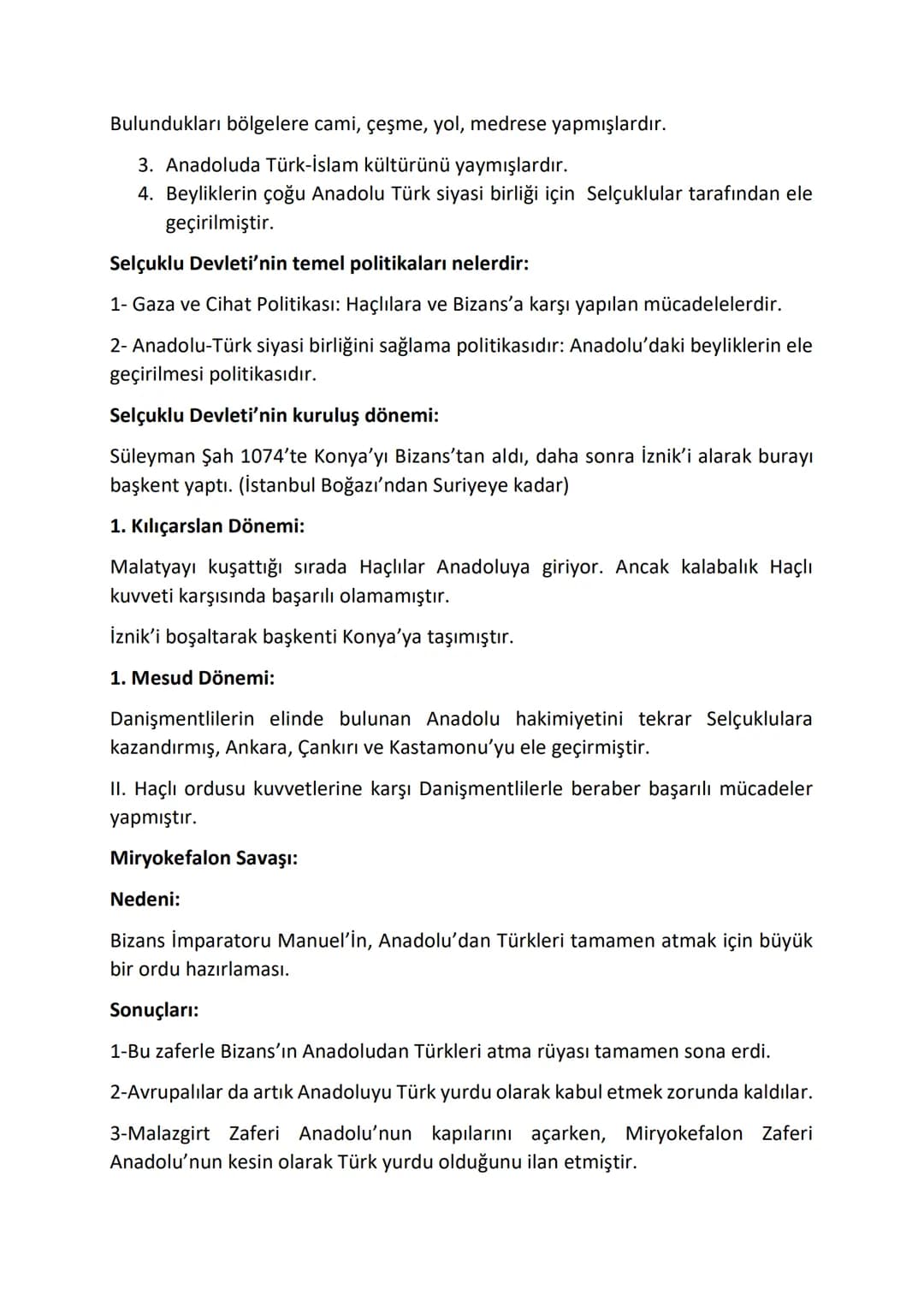 Tarih Yazılı Çalışma
İlk Türk Beylikleri ve Önemli Eserleri:
1-Danişmentliler (1080-1178):
Merkezi Sivas olmak üzere Orta Anadolu'da kurulmu