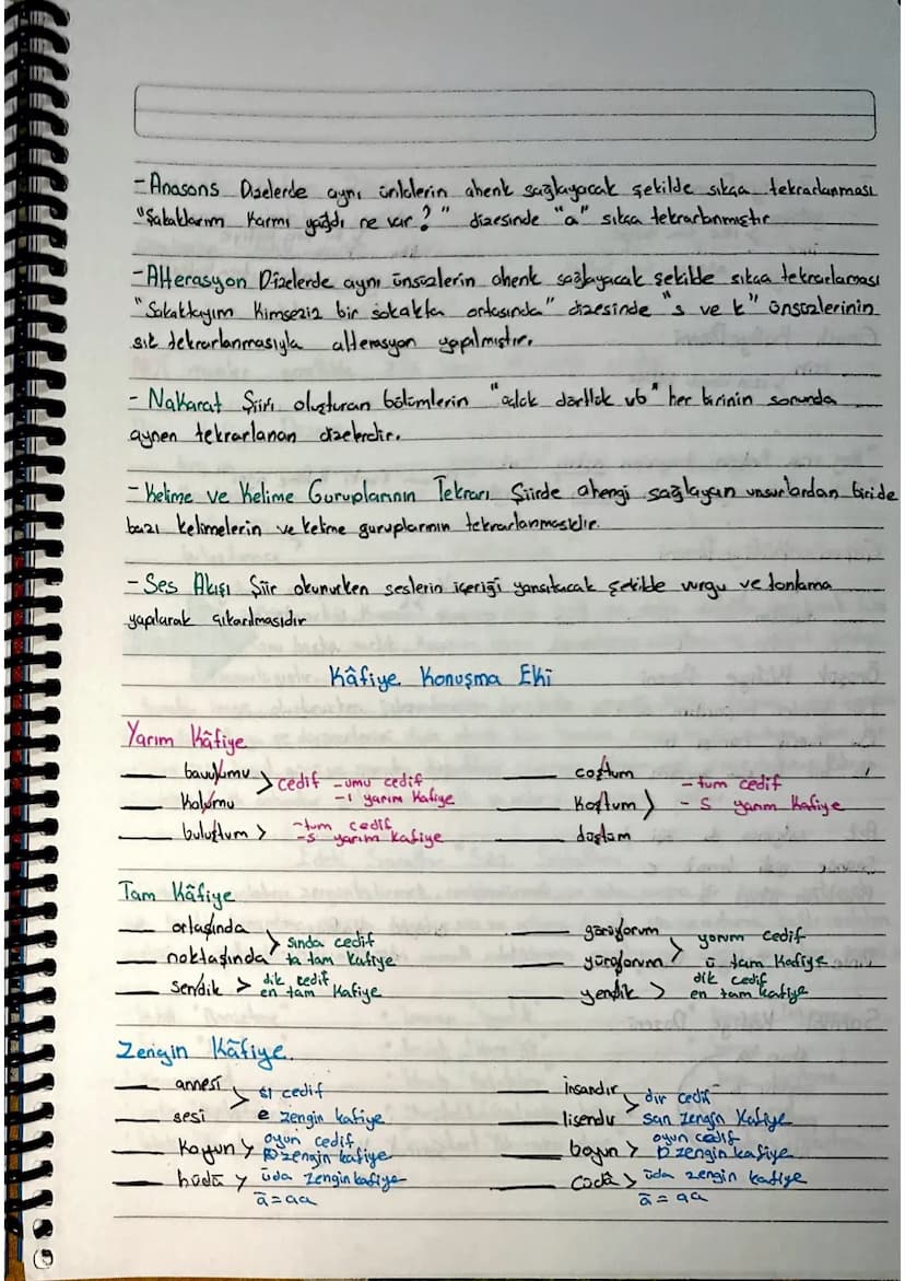 "AHENK UNSURLARIT
1-ōlgú
-redif
-Kafiye Anosins - Aliterasyon - Nakaratlar
-Ses
Akışı
-Olgu "Vezin" Türk Şiirinde üç for suir Kullanılmıştır