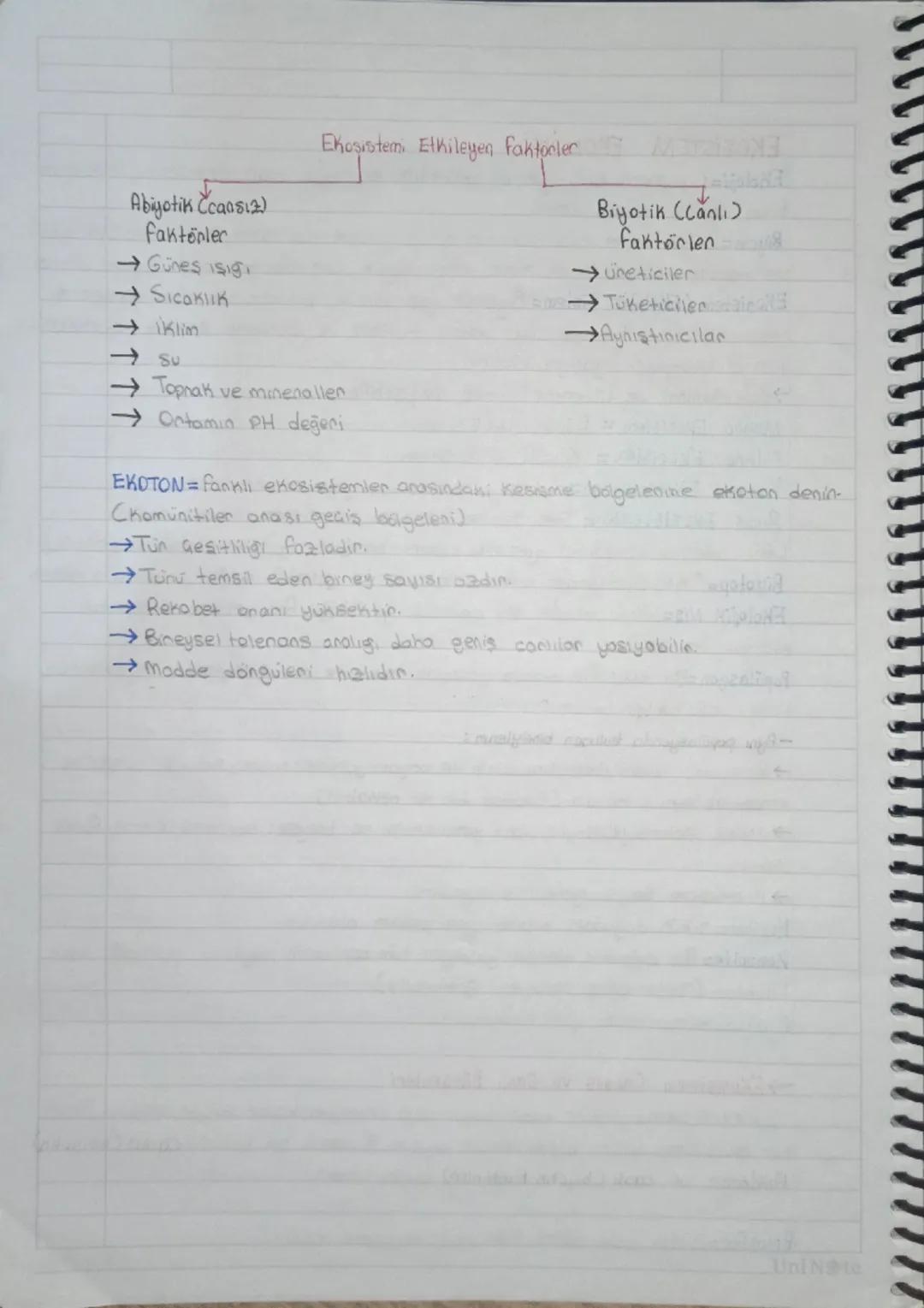 ## EKOSISTEM EKOLOJİSİ

Ekoloji = Canlıların birbiriyle ve yaşadığı çevreyle olan ilişkilerini inceleyen bilim dalına ekoloji denir.

Biyom 