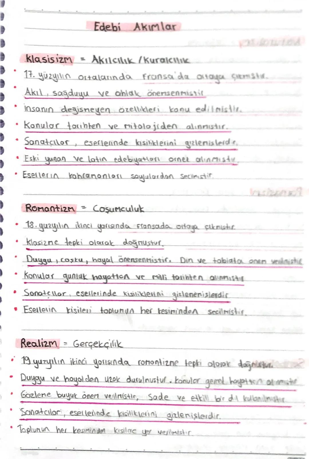 Edebi Akımlar
klasisizm =
Akılcılık /Kurakılık
Kalowied
·
•
17. yüzyılın ortalarında Fransa'da ortaya çimistic.
Akil, sağduyu ve ahlak önems
