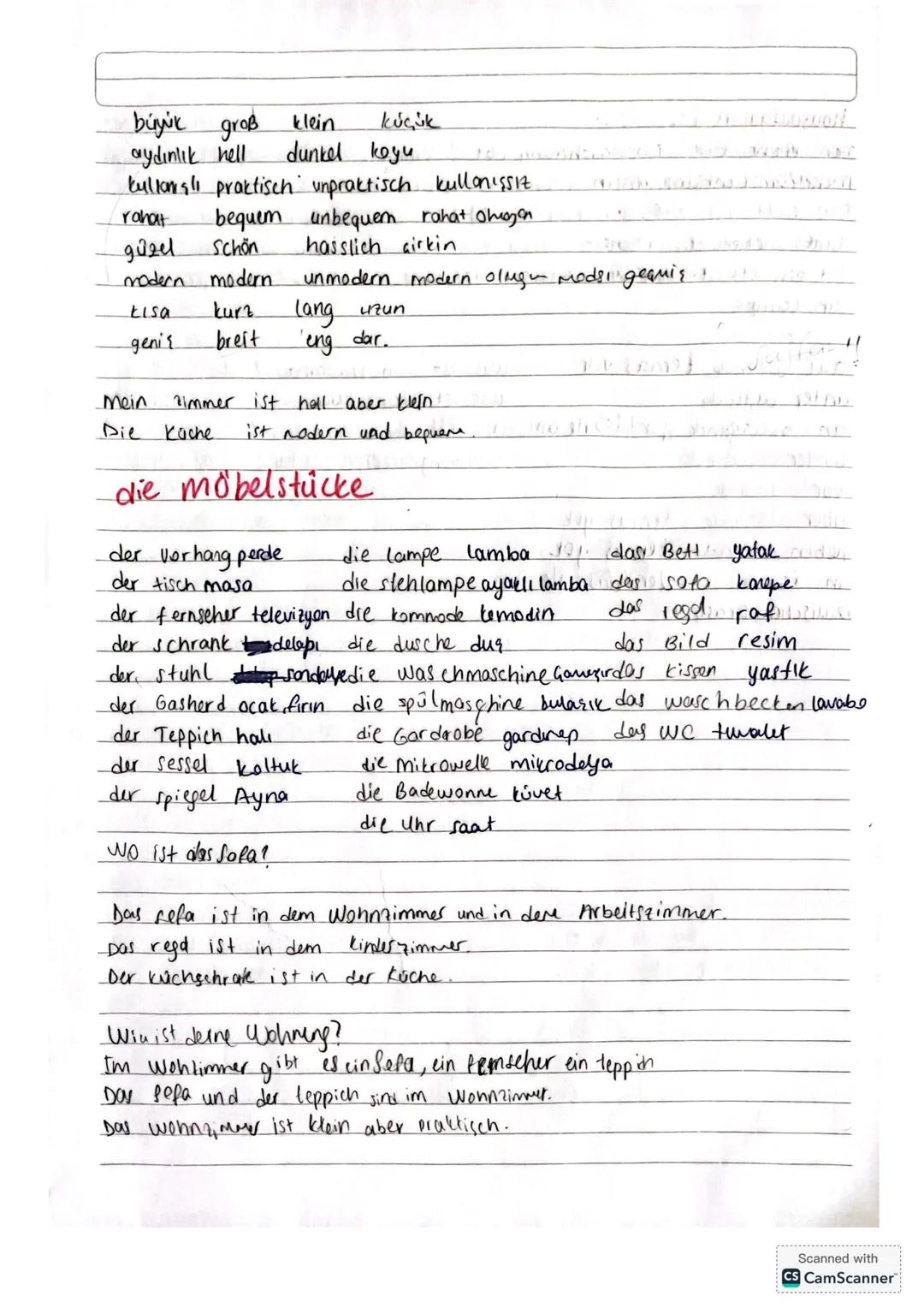 1242
HN UN
DIE WOHN
hausaufgaben
das Einfamilienhaus müstakil ev
das mehrfamilienhaus aile apartmani
das Reihenhaus sirali ev
das Hochhaus y