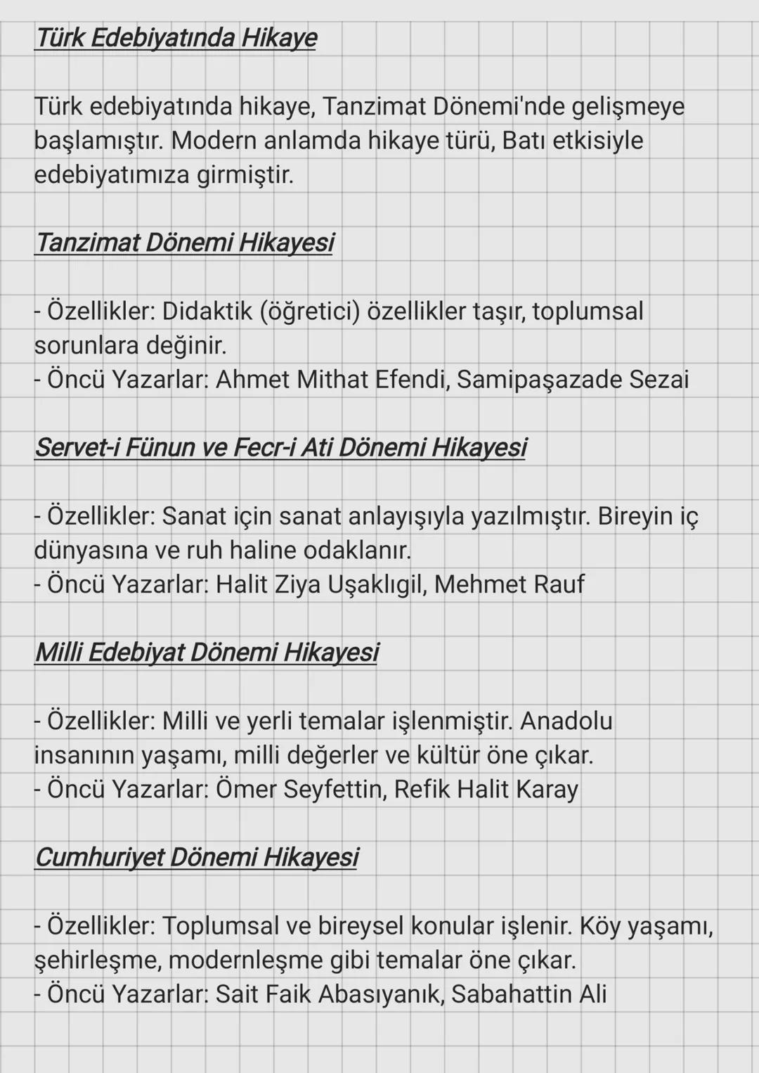 Hikaye
Hikaye Nedir?
Hikaye, gerçek veya kurgusal olayların, belirli bir zaman ve
mekanda, genellikle kısa ve yoğun bir anlatımla ele alındı