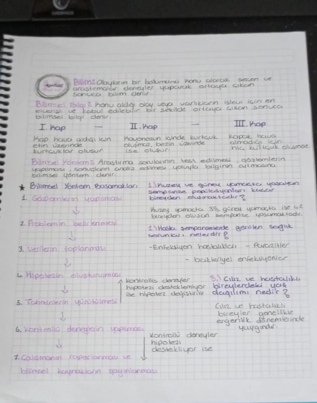 secen ve
Bilim: Olayların bir bolumunu konu alarak
araştırmalar deneyler yaparak ortaya çıkan
Sonuca bilim denir
Bilimsel Bilgi & Konu aldığ