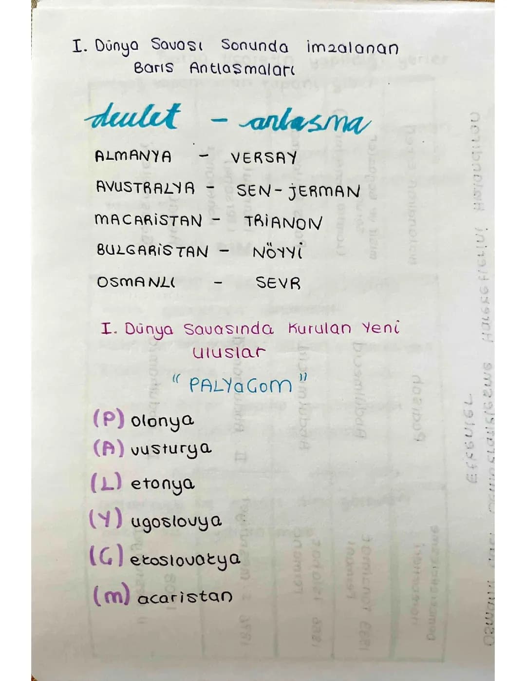 İnkılap Tarihi Kodlamalar 