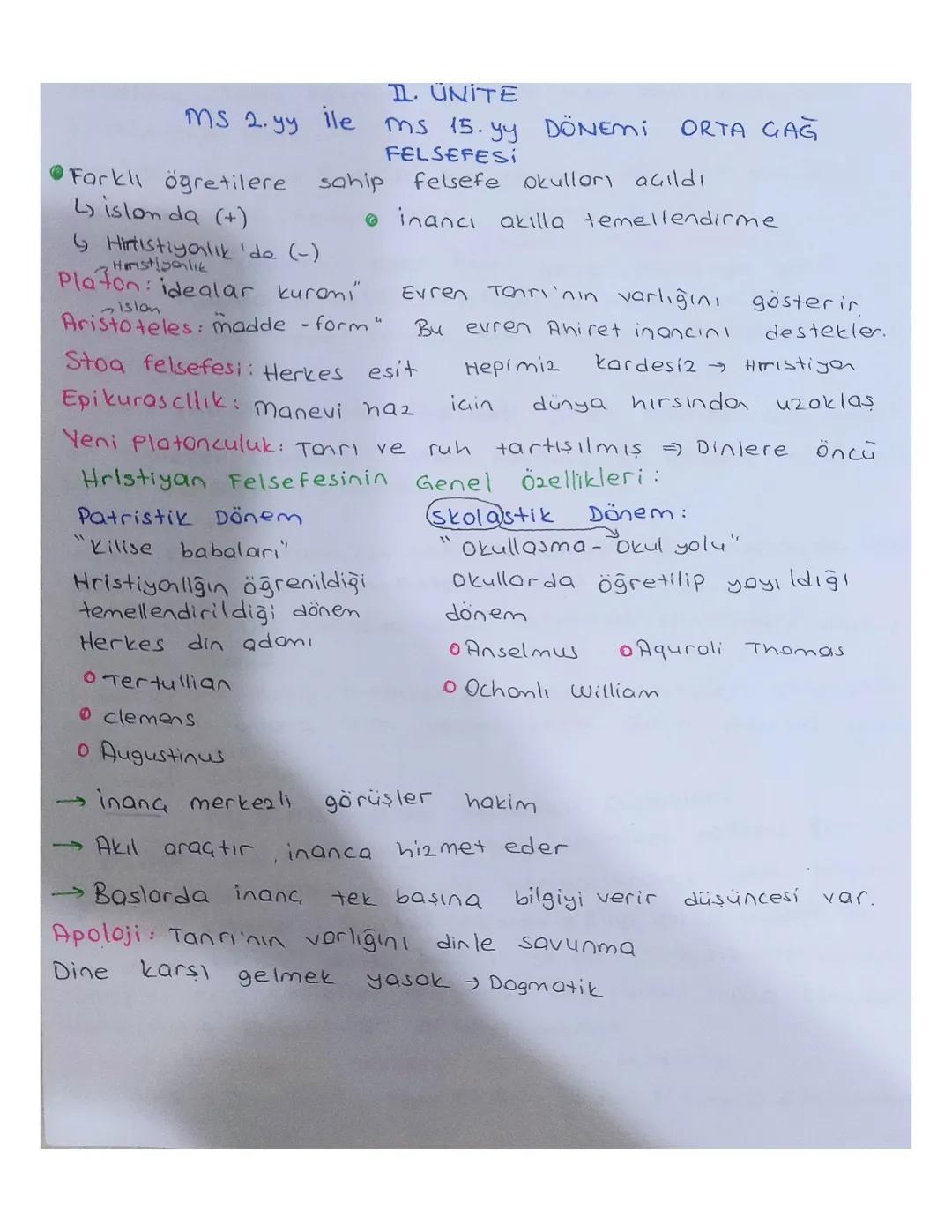 Orta çağ felsefesi 