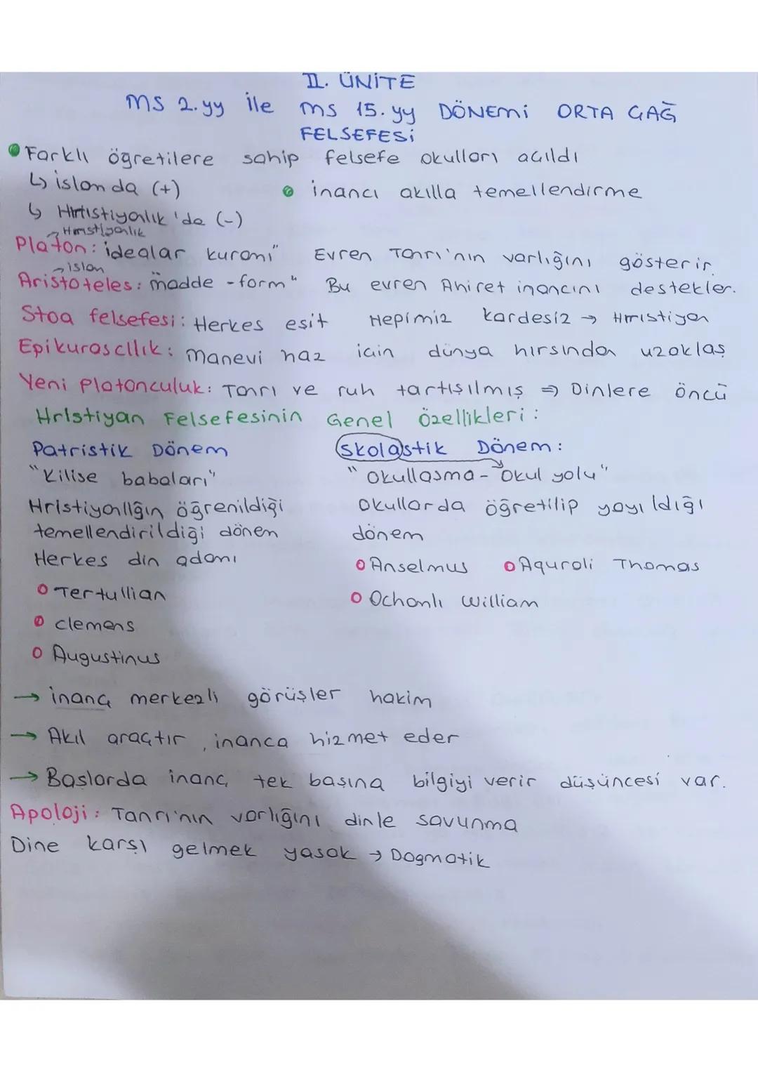 MS 2.yy ile
Farklı öğretilere
4) islan da (+)
↳ Hristiyanlık 'de (-)
Hastalık
1. UNITE
ms 15. yy DÖNEMİ
FELSEFESI
ORTA GAG
sahip felsefe oku