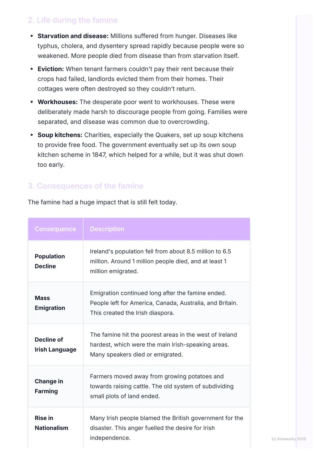 # The Great Famine (An Gorta
Mór)

The Great Famine (An Gorta Mór)
The Great Famine was a period of mass starvation, disease, and emigration