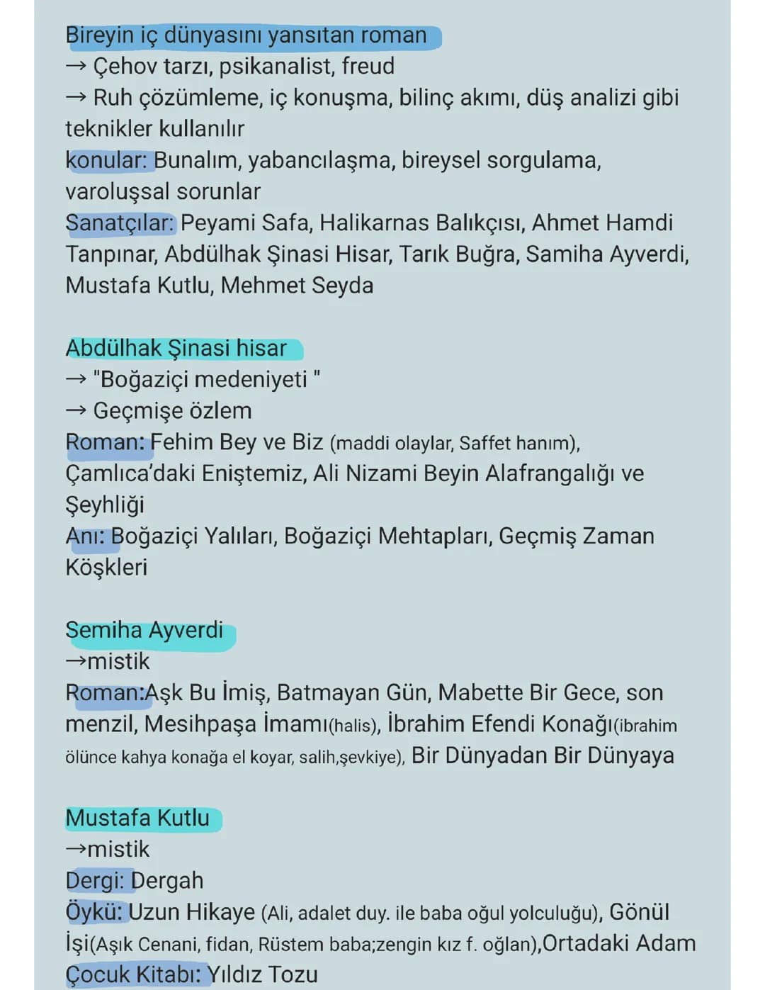 Bireyin İç Dünyasını Esas Alan Romanlar ve Peyami Safa'nın Eserleri