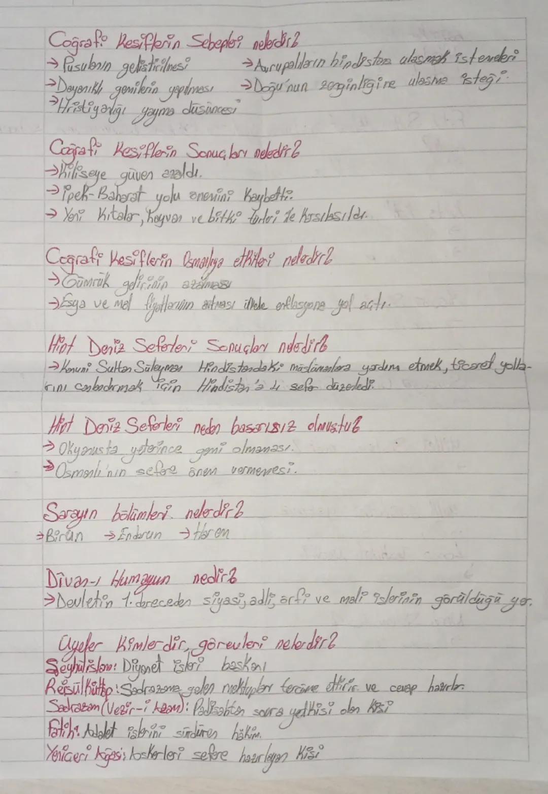 10. Sınıf Tarih - 2. Dönem 2. Yazılı Soruları