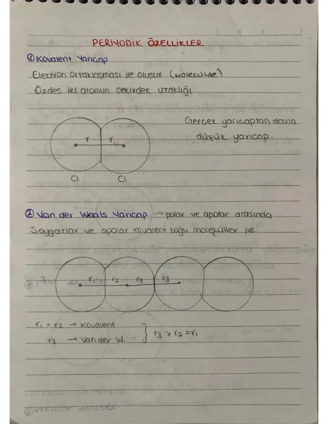 periyodik özellikler