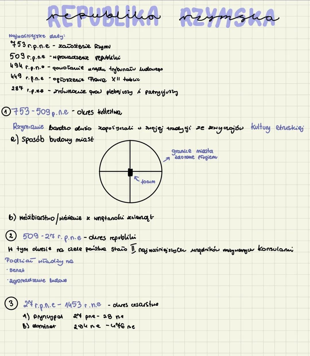 # republika сутдиа

Najważniejsze daty:
* 753 r.p.n.e - założenie Rzymu
* 509 r.p.n.e -wprowadzenie republchi
* 494 r.p.n. - powołanie unędu