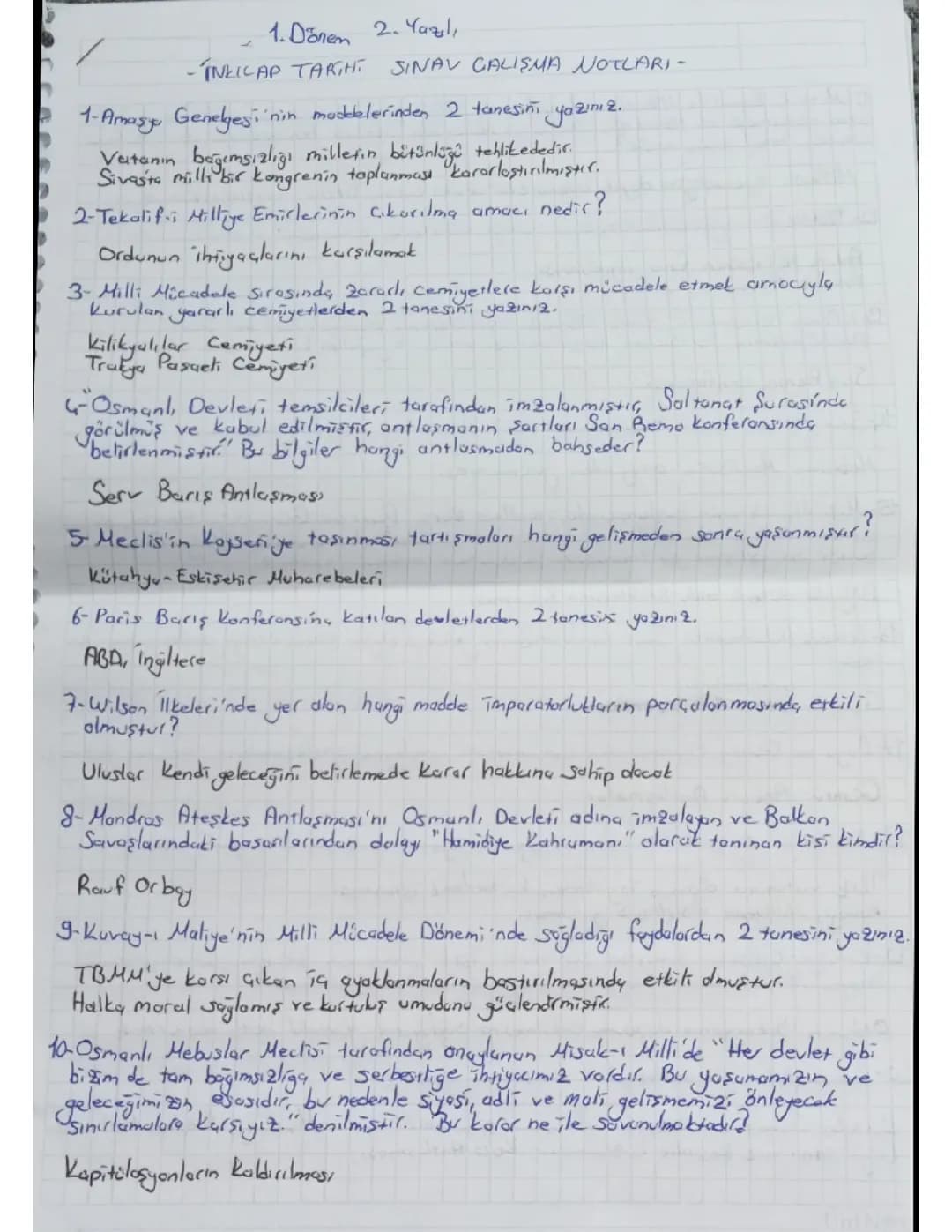 12. Sınıf İnkılap Tarihi ve Atatürkçülük 