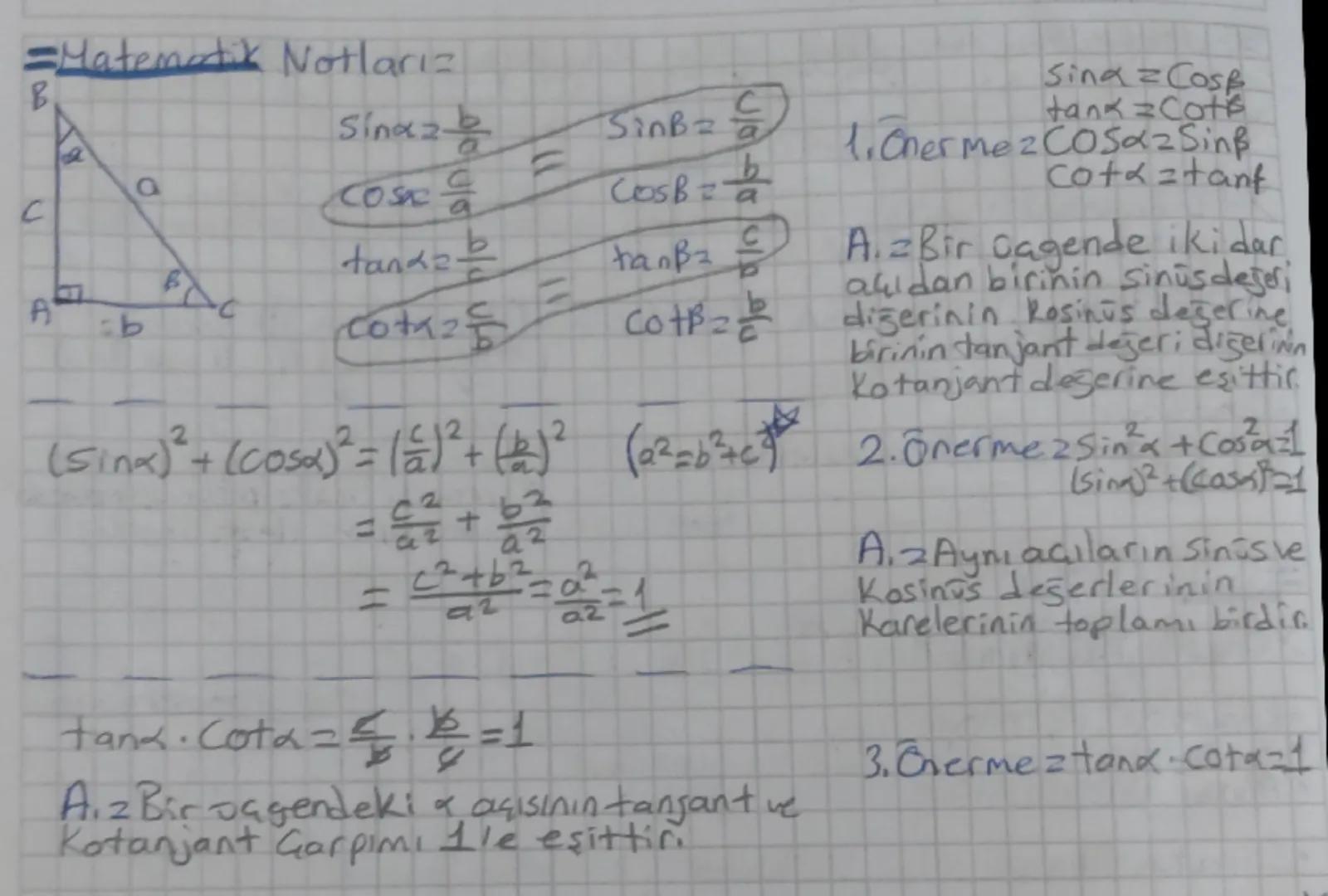 # Matematik Notları=

vagen eşitsizliği zba la-bkcatb

C

1b-cka<b+cbuşekilde doğru ise bu
k-al<b<cta tagen aizike bilir.

Eş Üçgenler=Hem K