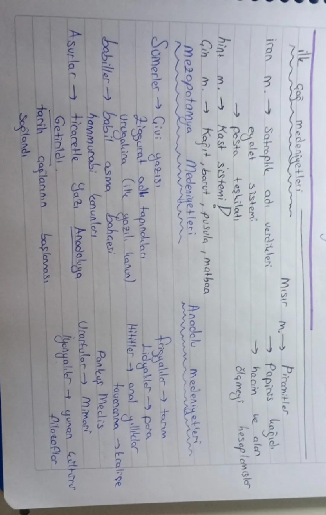 İLK ÇAĞ MEDENİYETLERİ