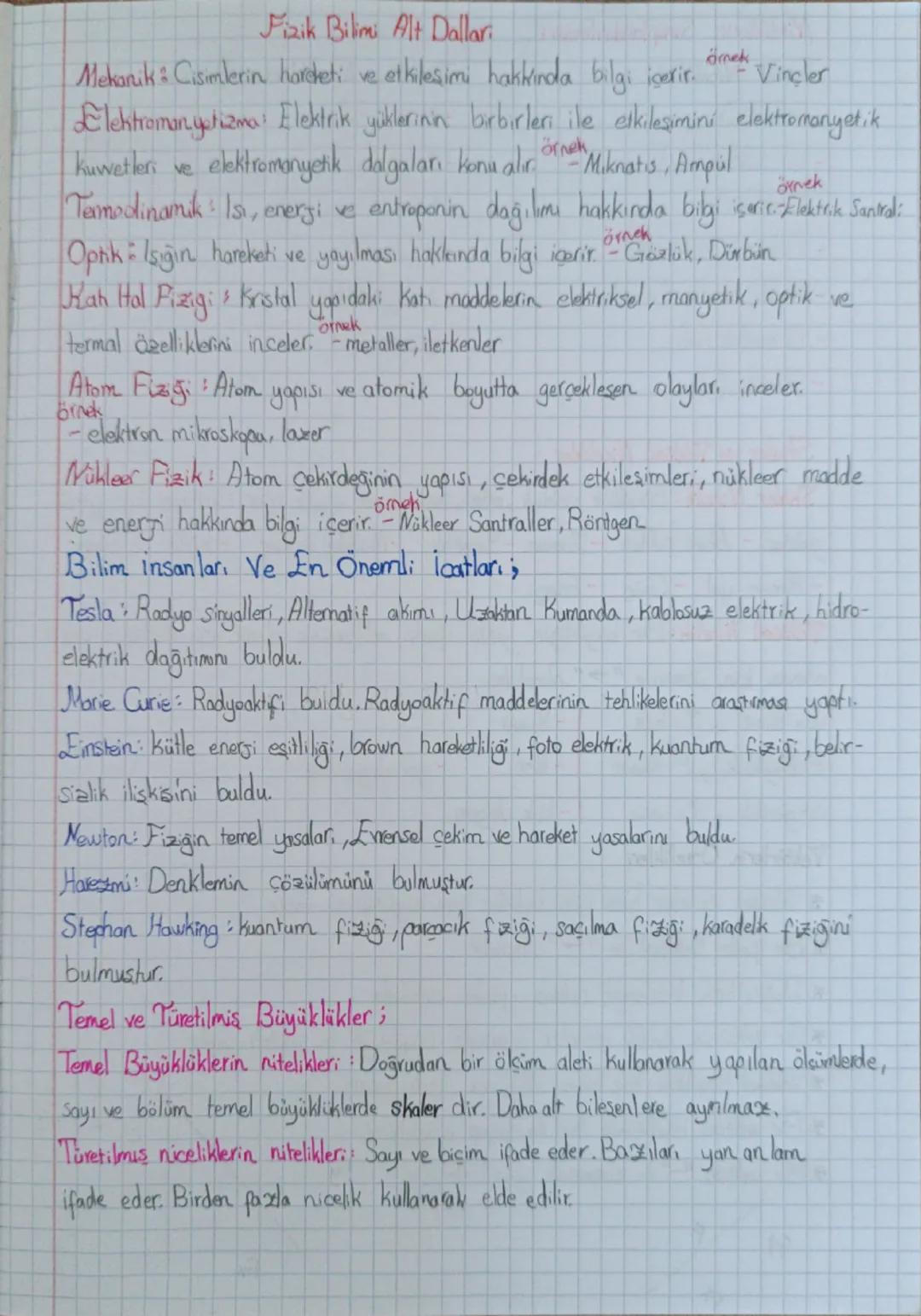 Faik Bilimi Alt Dallar
Mekanik & Cisimlerin hardeti ve etkileşimi hakkında bilgi içerir.
dmek
Vincler
Elektromanyetizma Elektrik yüklerinin 